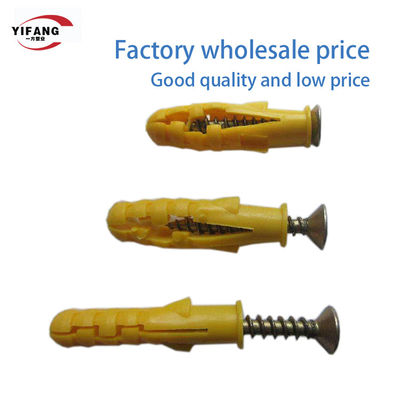 protection de l'environnement 8x40mm en expansion d'attaches concrètes en plastique de vis de 6x30mm