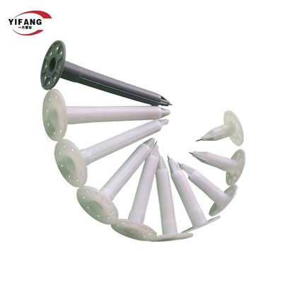 Ancres en plastique d'isolation de mur de cloutier de gaz de HDPE