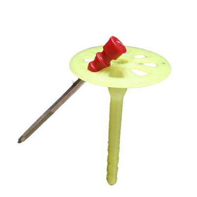 ancres en plastique d'isolation des fixations 8x95mm de mur de bâtiment de disque de 55mm